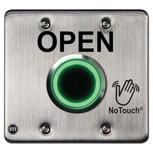 STI NT-SS202-EN NoTouch Stainless Steel Open IR Switch, Double-Gang