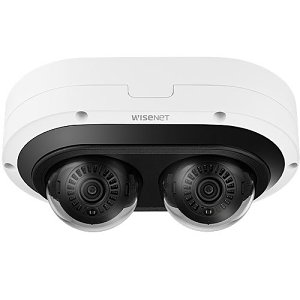 Hanwha PNM-C12083RVD 6MP Outdoor IR Vandal-Rated Dome IP Camera, 2-Channels, 3.54-6.69mm Lens