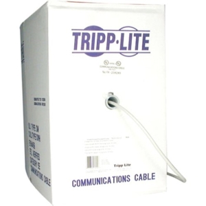 Tripp Lite 1000ft Cat5e CAT5 350mhz Bulk Solid-Core PVC Outdoor Cable Gray 1000'