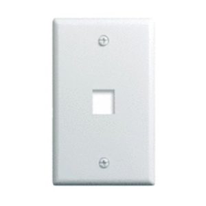 Legrand-On-Q 1-Gang, 1-Port Wall Plate, White 25-Pack