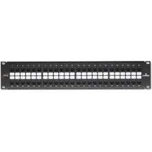 Leviton Cat 6 QuickPort Patch Panel, 48-Port, 2RU. Cable Management Bar Included
