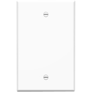 Legrand-On-Q Single Gang Oversized Wall Plate, Blank, White