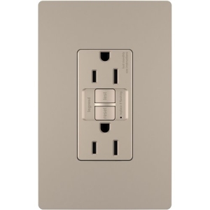 On-Q 1597TRNICC4 Pass & Seymour Nickle Tamper Resistant GFCI Receptacle