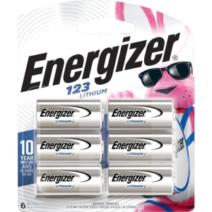 Energizer 123 Batteries, 6 Pack