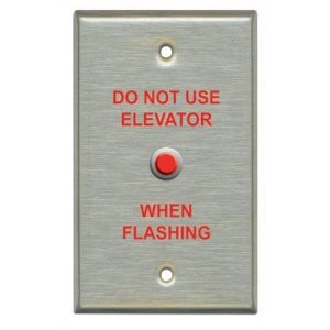 Light Engineered EL1 Elevator Warning Faceplate