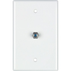 DataComm 2.4 GHZ Coax Wall Plate, White, UL