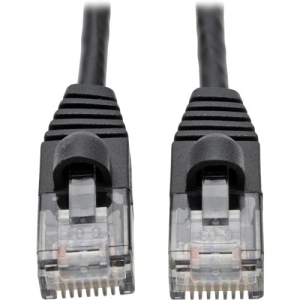 Tripp Lite Cat6a 10G Snagless Molded Slim UTP Patch Cable M/M Black 6ft 6'