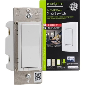 Enbrighten Z-Wave Plus Smart Switch with QuickFit and SimpleWire, White