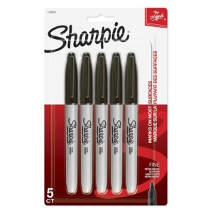 Sharpie 13763PP Industrial Fine Point Permanent Marker Black 9 COUNT Free Ship 