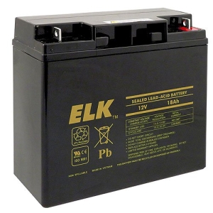 ELK Sealed Lead Acid Battery, 12 V 18Ah