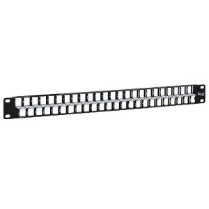 ICC Blank Patch Panel with 48 Ports and 1 RMS for HD Style