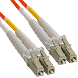 ICC LC Duplex Multimode 50/125 (OM2) Fiber Optic Patch Cable in Orange