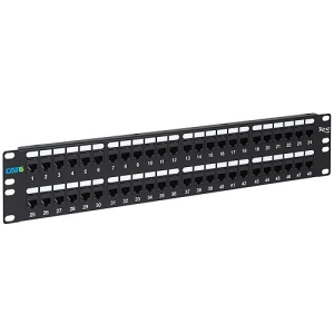 ICC CAT6 Feed-Through Patch Panel with 48 Ports and 2 RMS