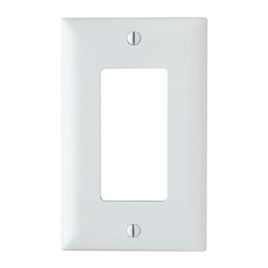Legrand-On-Q Trademaster 1-Gang Decorator Wall Plate, White (M20)