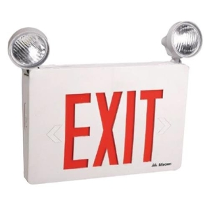 Mircom LED Emergency Exit Sign Combo With Adjustable Heads