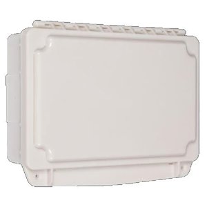 STI Polycarbonate Cover with Enclosed Back Box - White