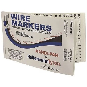 Handi-Pak, 10 Markers Each 1-45, White, 1/pkg