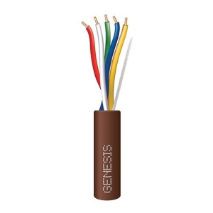 Genesis 47130907 18/5 Solid General Purpose Thermostat Cable, 250' (76.2m) Speed Bag, Brown