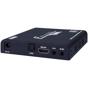 Vanco 4K HDMI Extender with Digital Audio Breakout, HDMI Loop-out, IR and PoE