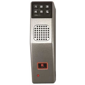 Alarm Lock PG30MS PG30 Series Keypad-Controlled Narrow Stile Door Alarm, Metallic Silver, Black