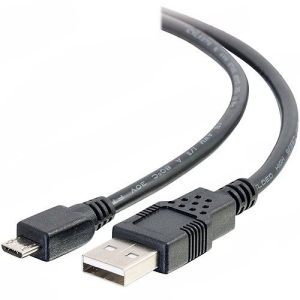 C2G CG27395 USB 2.0 A to Micro-B Cable M/M, 15' (4.6m), Black