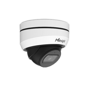 Milesight MS-C5375-EPB 5MP H.265+ Weatherproof Mini Dome Network Camera, 2.8mm/4mm/6mm Lens at F1.6; 2.8mm at F2.0