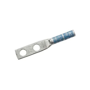 Hubbell HGBL06D Grounding and Bonding, Lug, 6 AWG, Double Hole, 1/4" ID Spaced 5/8", 50-Pack