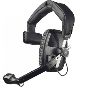 beyerdynamic DT 108 400 Ohm Single-Ear Headset with Dynamic Microphone for Broadcast and Intercom, Closed, Black