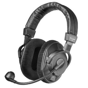 beyerdynamic DT 290 MK II 250 Ohm Headset with Dynamic Microphone for Broadcast and Intercom, Closed, Black