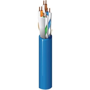 Belden 10GX13 D151000 CAT6A 23/4 Pair Enhanced Cable, 4 Pair, U/UTP, CMP, 1000' (304.8m) Reel, Blue