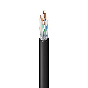 Belden 10GX53F 010Z250 Multi-Conductor Enhanced CAT6A F/UTP Non-Bonded Pair Cable, 250', Black