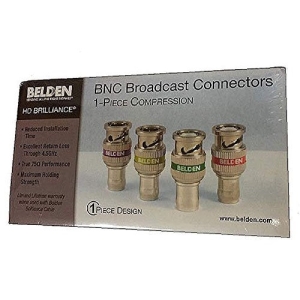 Belden 1505ABHD1 RG-59, 6GHz, HD, BNC, 1-Piece Connector, Red