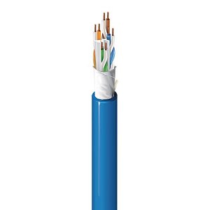 Belden 10GXS13 0101000 CAT6A Enhanced Plenum Cable, 23/4 Solid BC, U,UTP, CMP, 1000' (304.8m) Reel, Black