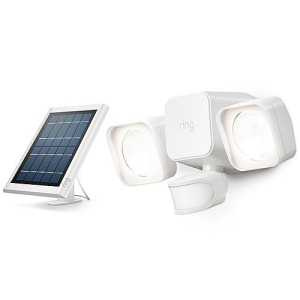 Ring Smart Lighting Solar Floodlight, Wireless, Outdoor, White (B07YP9W129)