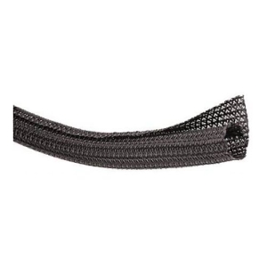 Techflex FWN0.50BK Flexo Wrap 1/2in. Expandable Open Weave Sleeve with Durable Hook & Loop, Black, 100ft