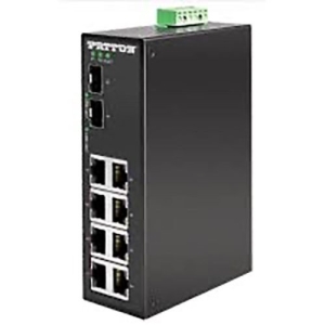 Patton FP1008E/2SFP/8AT/48DC Unmanaged Gig POE Switch. Ip30; DIN. 48-55vdc