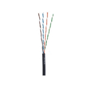 Hitachi Cable 30145-8-BK3 Cat5e, 24/4, UTP Single Jacket, CMP, Black, 1000ft Reel