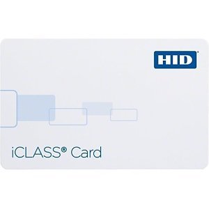 HID 2000PGCMN-110532 iCLASS 2K Card,  Programmed with Standard iCLASS Access Control Application, Sequential Matching Encoded/Printed (Inkjetted), Glossy White with Custom Artwork, No Slot
