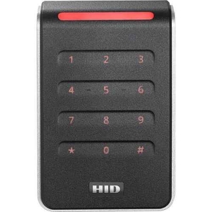HID 40KNKS-T2-000000 Signo 40K Wall Mount Keypad Reader, 13.56mHz Profile, OSDP/Wiegand, Pigtail, Mobile Ready, Black/Silver
