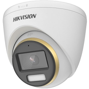 Hikvision DS-2CE72DF3T-FS 2MP ColorVu Audio Fixed Turret Camera, 2.8mm Lens