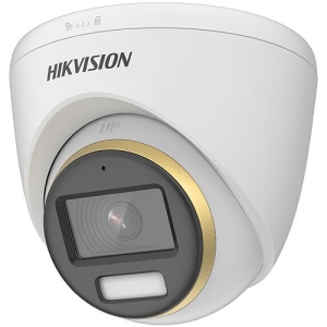 Hikvision DS-2CE72DF3T-FS 2MP ColorVu Audio Fixed Turret Camera, 3.6mm Lens