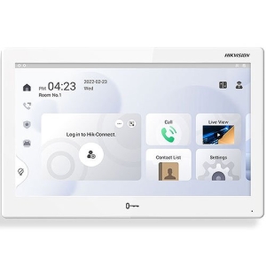 Hikvision DS-KH9510-WTE1 Video Intercom Network Indoor Station, 10.1" Colorful IPS Touch Screen