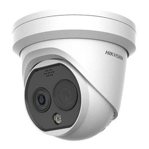 Hikvision DS-2TD1228T-2/QA HeatPro Series Outdoor Bi-spectrum Thermography IP Turret Camera, 2mm Lens