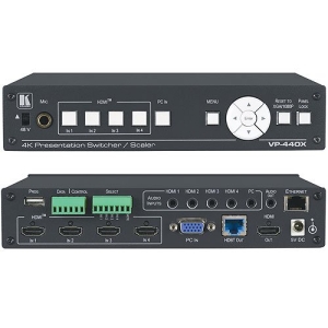 Kramer VP-440X 18G 4K Presentation Switcher/Scaler with HDBaseT & HDMI Simultaneous Outputs