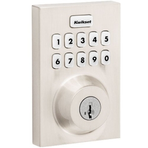 Kwikset 98930-004 Connect 620 Contemporary Keypad Connected Z-Wave 700 Smart Lock, Satin Nickle
