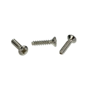 Neutrik E-SCREW1-12NI Self-Tapping Countersunk PLASTITE Screw 2.9x1.06 Tri-Rondular Configurations, 12mm Long, Nickel