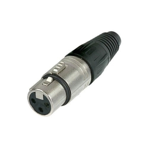 Neutrik NC3FX X Series3-Pin Female XLR Cable Connector, Silver Contacts, Nickel Housing