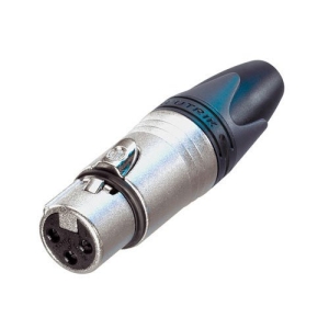 Neutrik NC3FXX XX Series 3-Pin Female XLR Cable Connector, Silver Contacts, Nickel Housing