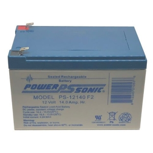 Power Sonic PS-12140F2 12V, 14 Ah SLA Battery with F2 Terminals