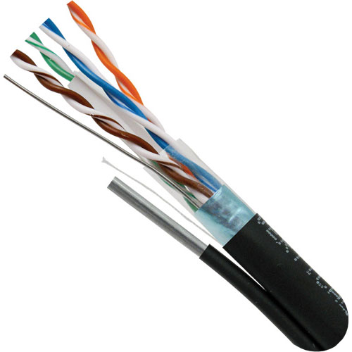 HWC 059-498/S/MESG Houston Wire & Cable 059-498/S/MESG CAT5 Network Cable, Shielded, 1000' (304.8m) Reel